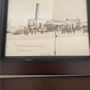 Iowa Art Print in Black Frame